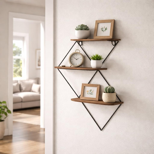 Diamond tier wall shelf - shelf,