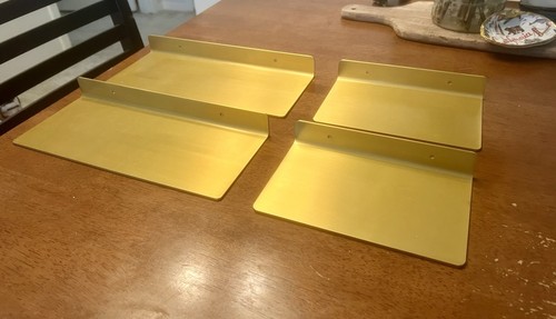 Gold metal wall mounted - metal,