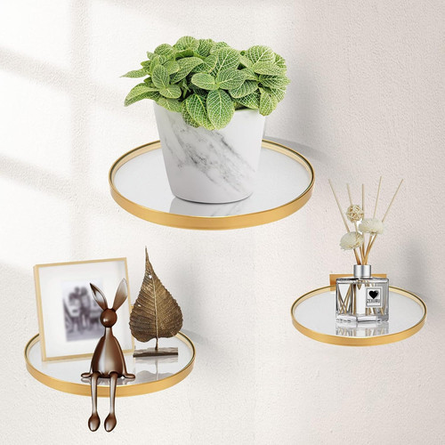 Set metal glass shelf - glass,