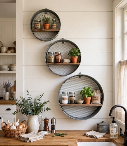 Vtg set round wall - 3,