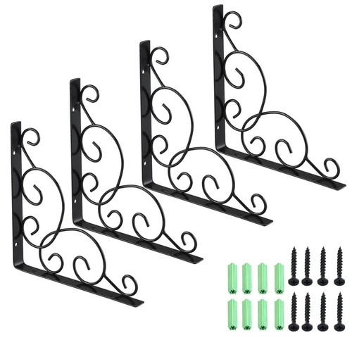 Iron shelf brackets inch - brackets,