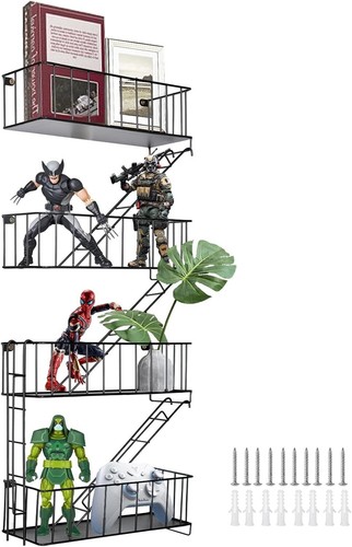 Fire escape wall shelf tier - wall,