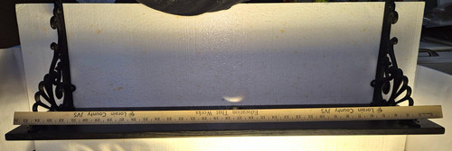Black 36in wall mounted wood - black,