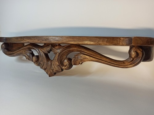 Antique wood wall shelf - antique,