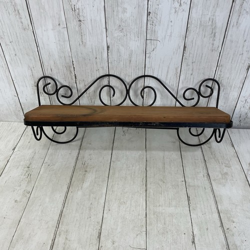 Rustic wall shelf wood plank - wall,