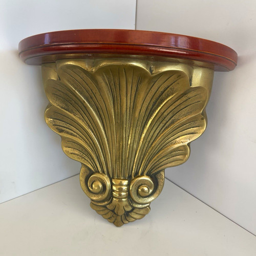 Gold metal decorative corbel - gold,