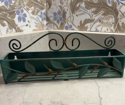 Decorative metal wall shelf - wall,