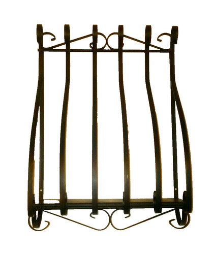 Curvy metal wall hanging - wall, shelf